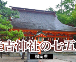 住吉神社の七五三【福岡県】