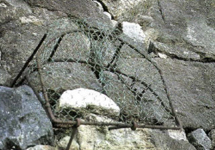 姫路城のコラム姥が石
