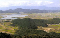 安土城の見所③西の湖を望む